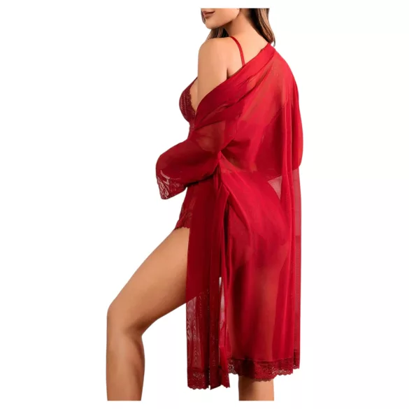 JSY 058 - erotisches Dessous-Set - rot (L-XL)