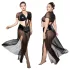 JSY 065 - schwarzes Babydoll-Set (XL-2XL)