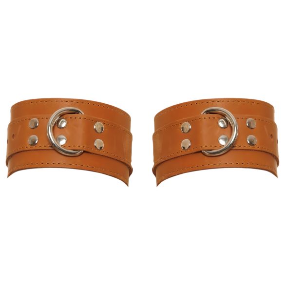 ZADO - Lederhandfesseln (braun)
