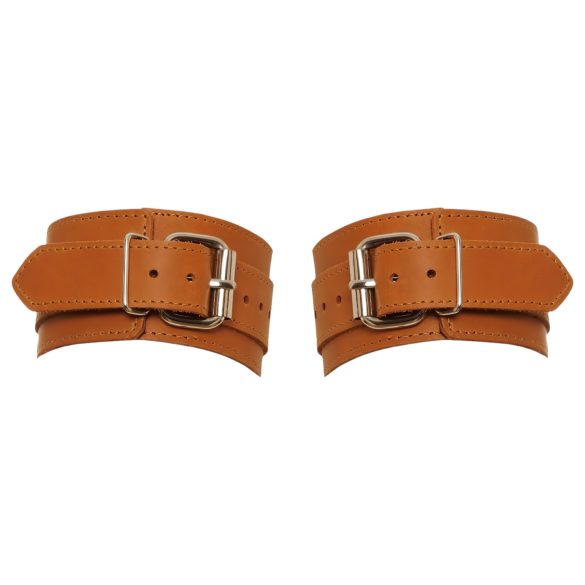 ZADO - Lederhandfesseln (braun)