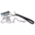 ZADO - Metall-BDSM-Leine für Halsband (silber)
