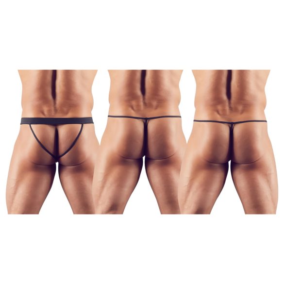 Svenjoyment - Herren-Tanga Set - Schwarz (3-teilig) S-L