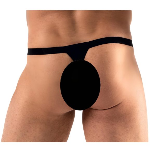 Svenjoyment - Glitzer Herren-Tanga (schwarz) - M