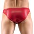 Svenjoyment - Schwarze Herren-Unterhose mit Schnürung (Rot)