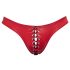 Svenjoyment - Schwarze Herren-Unterhose mit Schnürung (Rot) - M