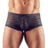 Svenjoyment - Transparente, gestreifte Boxershorts (schwarz) - M