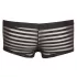 Svenjoyment - Transparente, gestreifte Boxershorts (schwarz) - M