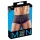 Svenjoyment - Transparente, gestreifte Boxershorts (schwarz) - L