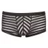 Svenjoyment - Transparente, gestreifte Boxershorts (schwarz) - L