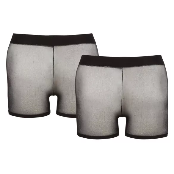 Svenjoyment - 2-teiliges schwarzes transparentes Boxershort-Set (S-L)