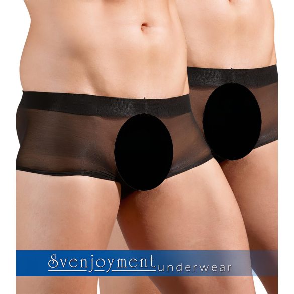 Svenjoyment - Transparente Boxershorts Set - Schwarz (2-teilig) S-L