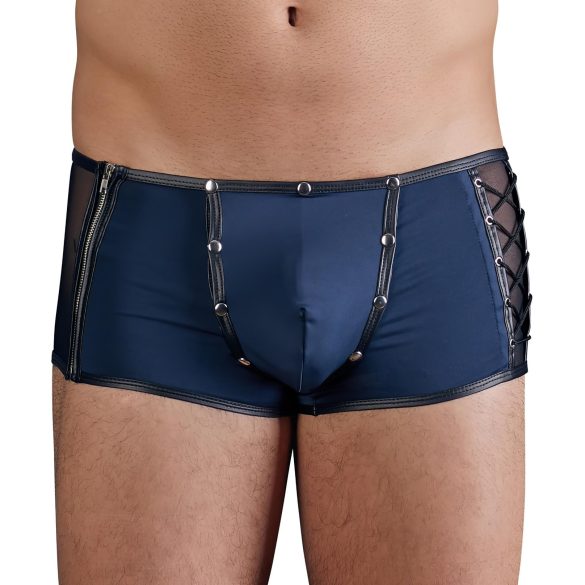 NEK - Schwarze Schnürnetz-Boxershorts (Blau)