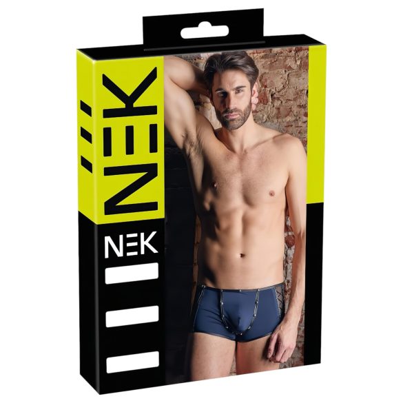NEK - Schwarze Schnürnetz-Boxershorts (Blau) - M