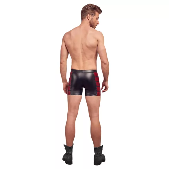 NEK - schwarze Reißverschluss-Boxer mit rotem Seiteneinsatz - 2XL