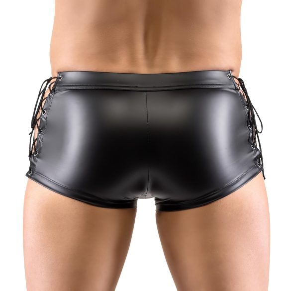 Svenjoyment - Matt-Boxershorts mit seitlicher Schnürung (Schwarz) - L