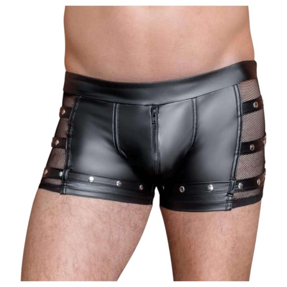 NEK - Nieten-Boxer mit Reißverschluss (schwarz) - L