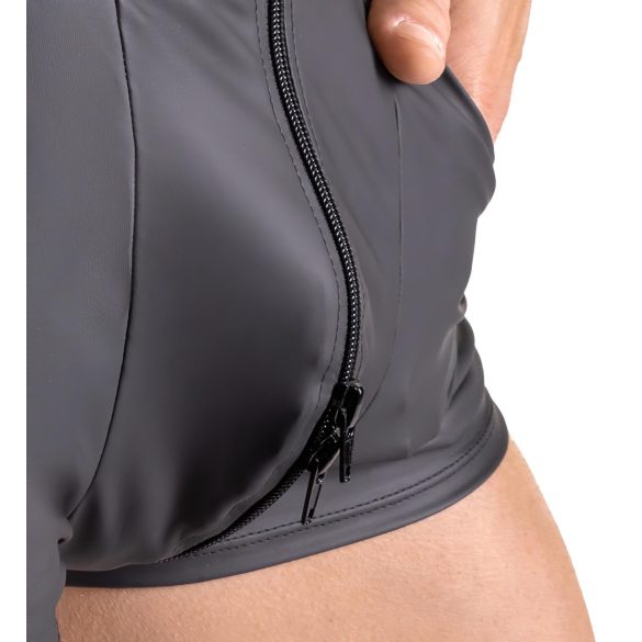 Svenjoyment - Ärmelloser, kurzer Herren-Overall (schwarz)