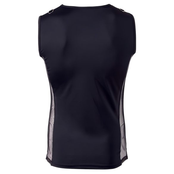 Svenjoyment - Schnürhemd für Herren (schwarz) - M