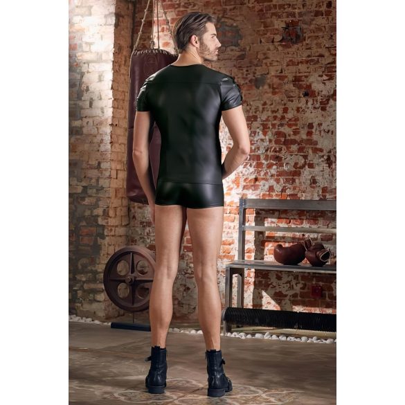 NEK - Mattes Herren-Shirt mit kurzen Ärmeln (schwarz) - L