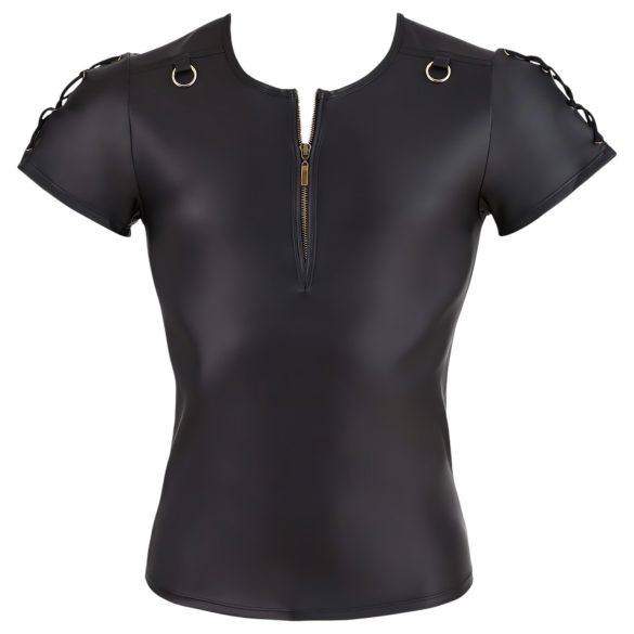 NEK - Mattes Herren-Shirt mit kurzen Ärmeln (schwarz) - L