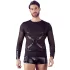NEK - Langarmshirt mit Kreuzträger für Herren (schwarz) - M