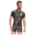 NEK - Herren-Shirt mit roten Einsätzen und Reißverschluss (schwarz) - M