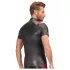 NEK - Herren-Shirt mit roten Einsätzen und Reißverschluss (schwarz) - M