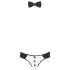 Svenjoyment - Herren Kellner-Tanga-Set (schwarz-weiß)