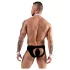 Svenjoyment - Herren Kellner-Tanga-Set (schwarz-weiß) - M