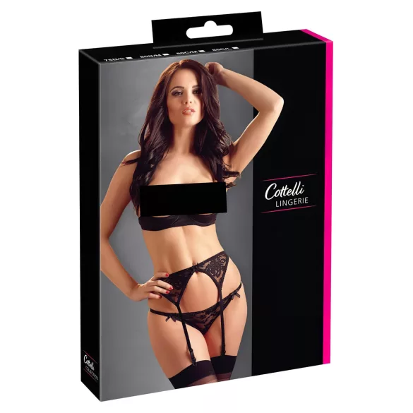 Cottelli - Erotik-Trio (schwarz) - 80C/M