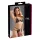 Cottelli - Offenes Spitzen-Set (schwarz) - XL