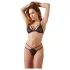 Cottelli - Offenes Spitzen-Set (schwarz) - XL
