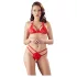 Cottelli - offenes Spitzen-BH-Set (rot)