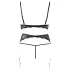 Abierta Fina - Perlenverziertes Spitzen-Dessous-Set - M