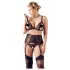 Cottelli Plus Size - Verführerisches Dessous-Set (schwarz) - XXXXL