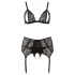 Cottelli Plus Size - Verführerisches Dessous-Set (schwarz) - XXXXL