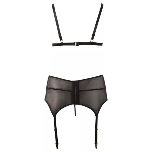 Cottelli Plus Size - Verführerisches Dessous-Set (schwarz) - XXXXL