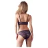 Cottelli - Blumiges Spitzen-BH-Set (lila) - XL