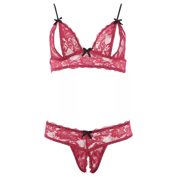 Cottelli - Sinnliches BH-Set aus Spitze (Rot) - L