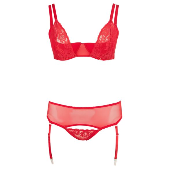 Cottelli Plus Size - Variabeles Dessous-Duo (Rot)