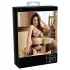 Abierta Fina - Glanzende Spitzenzauber - BH-Set (Schwarz) - XL