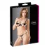 Cottelli - Funkelndes besticktes BH-Set (schwarz) - L