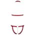 Cottelli - Offenes BH-Set mit Metallringen (Rot) - M/L