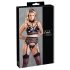 Cottelli Bondage: Spitzen-Set mit Handschellen (schwarz) - XL