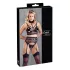 Cottelli Bondage - Spitzen-Set mit Handschellen (schwarz) - XL