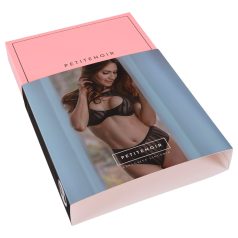 Petite Noir Exklusiv - Gestreiftes BH-Set (Schwarz)