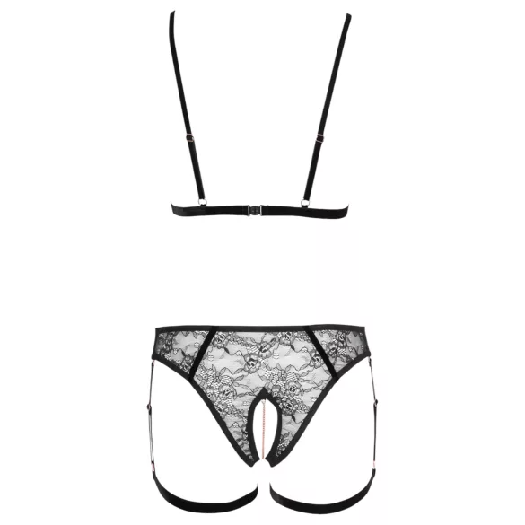 Cottelli - Kettenkette Zierkörperschmuck - 2-teilig (schwarz) - M