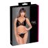 Cottelli - Transparente, Spitzen-BH-Set (schwarz) - M
