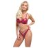Cottelli Party - Glänzendes BH-Set (Rot) - 80B/M