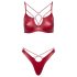 Cottelli Party - Glänzendes BH-Set (Rot) - 80B/M